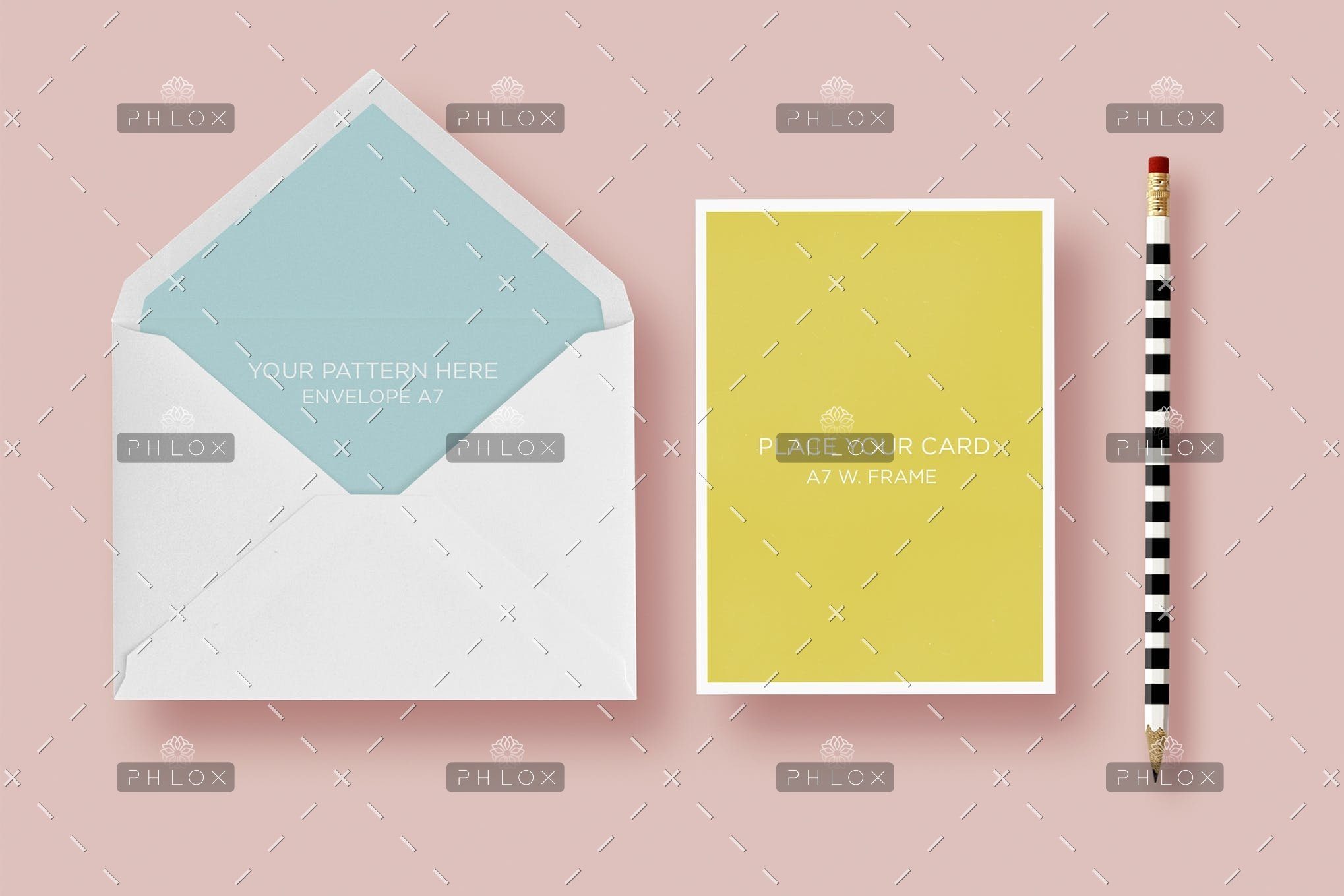Invitation Greeting Cards Holidays Mock Up